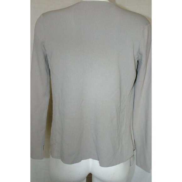 Giordano Ladies Womens Open Front Lightweight Gray Cardigan Wrap Sweater Size 2 - Picture 2 of 6